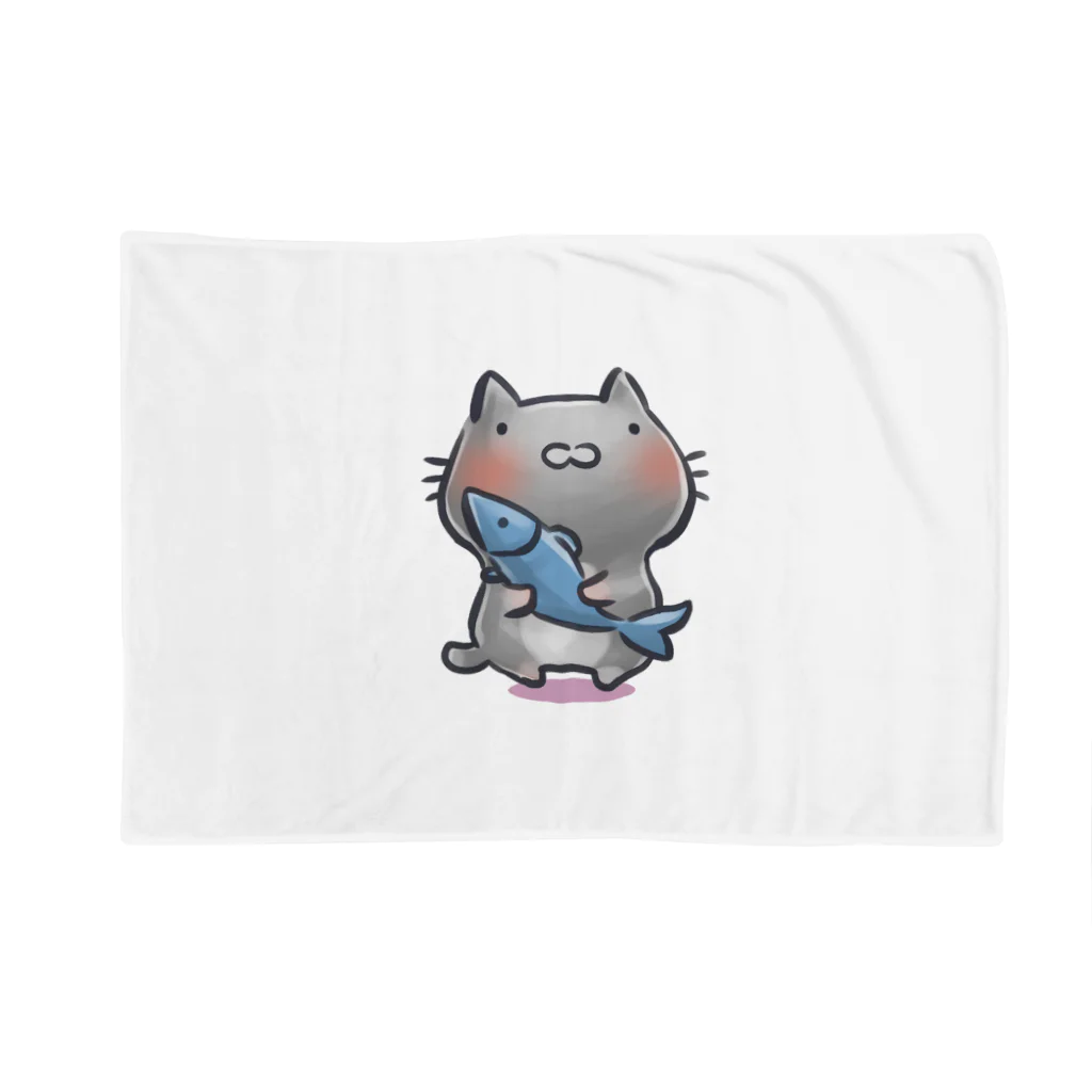 puyoyonの猫と魚 Blanket