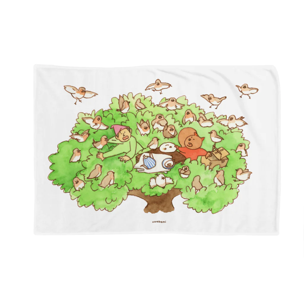 BAMI SHOPの木の上のティータイム Blanket