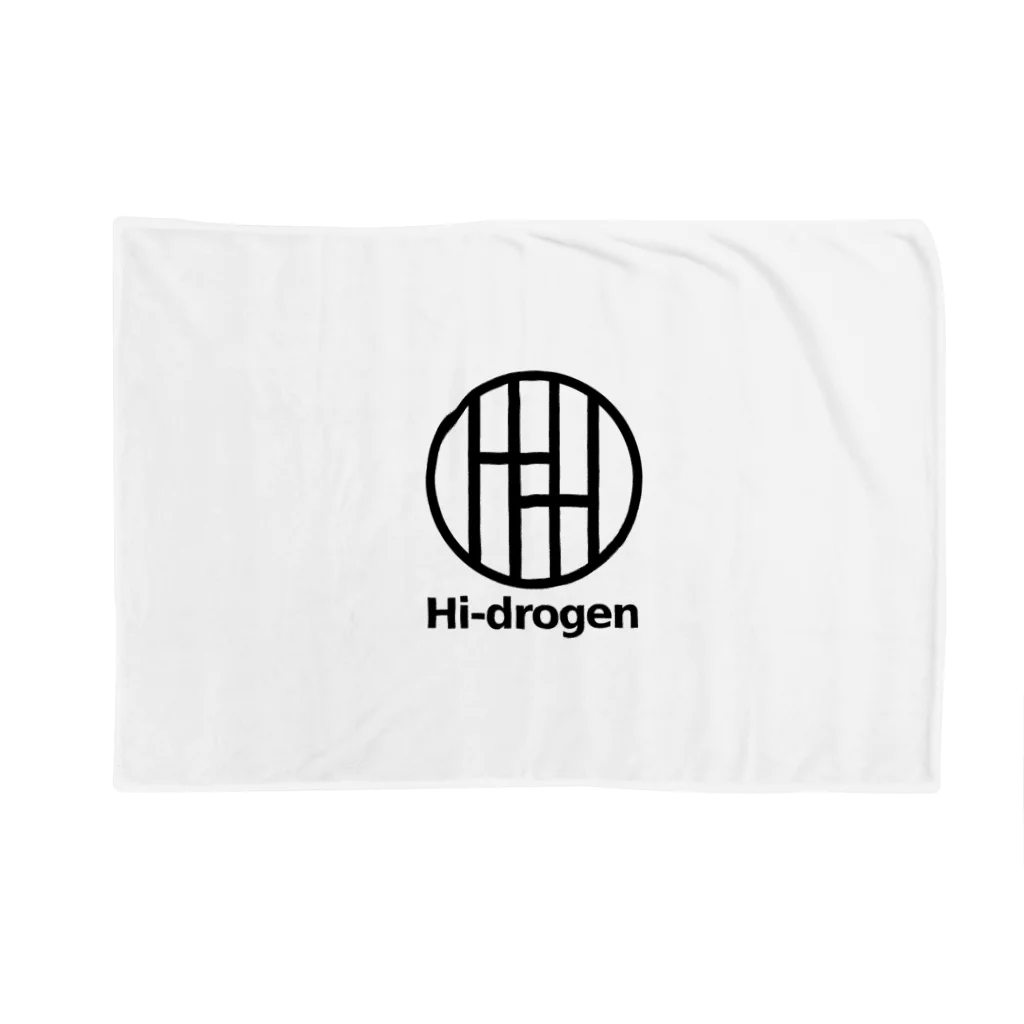 Hi-drogenのHidrogenロゴ ブランケット