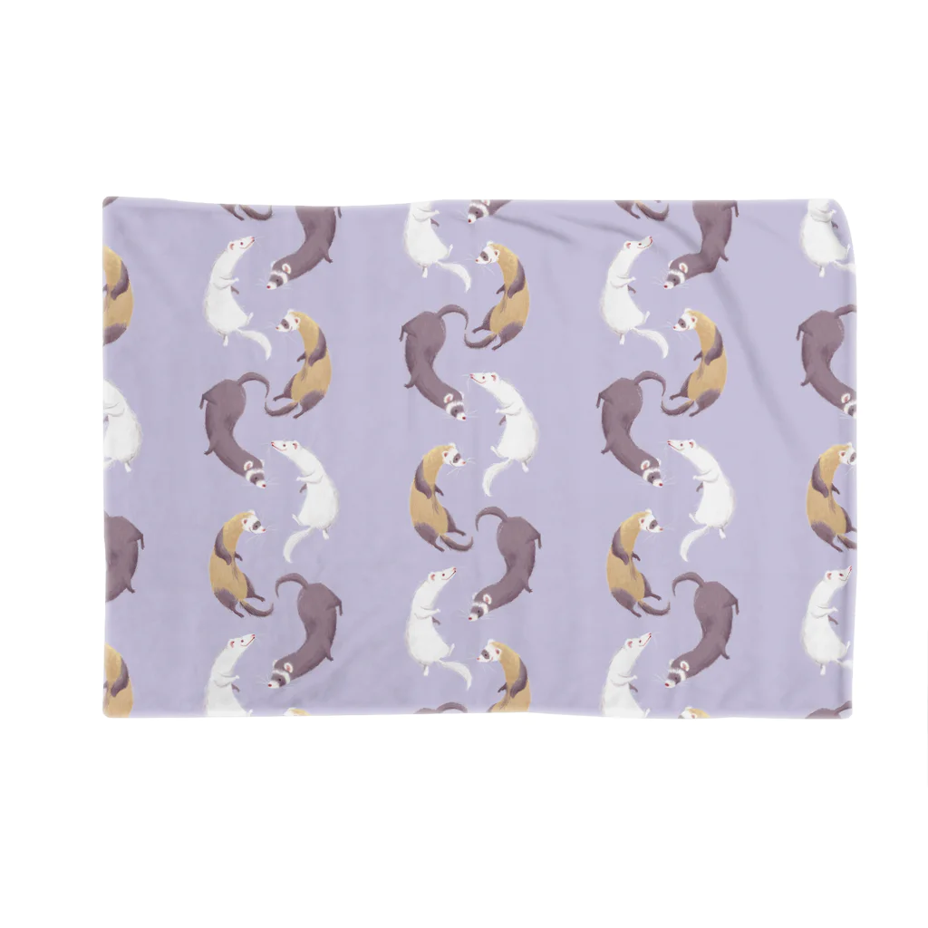 Fanfleecyのferret(lavender) Blanket