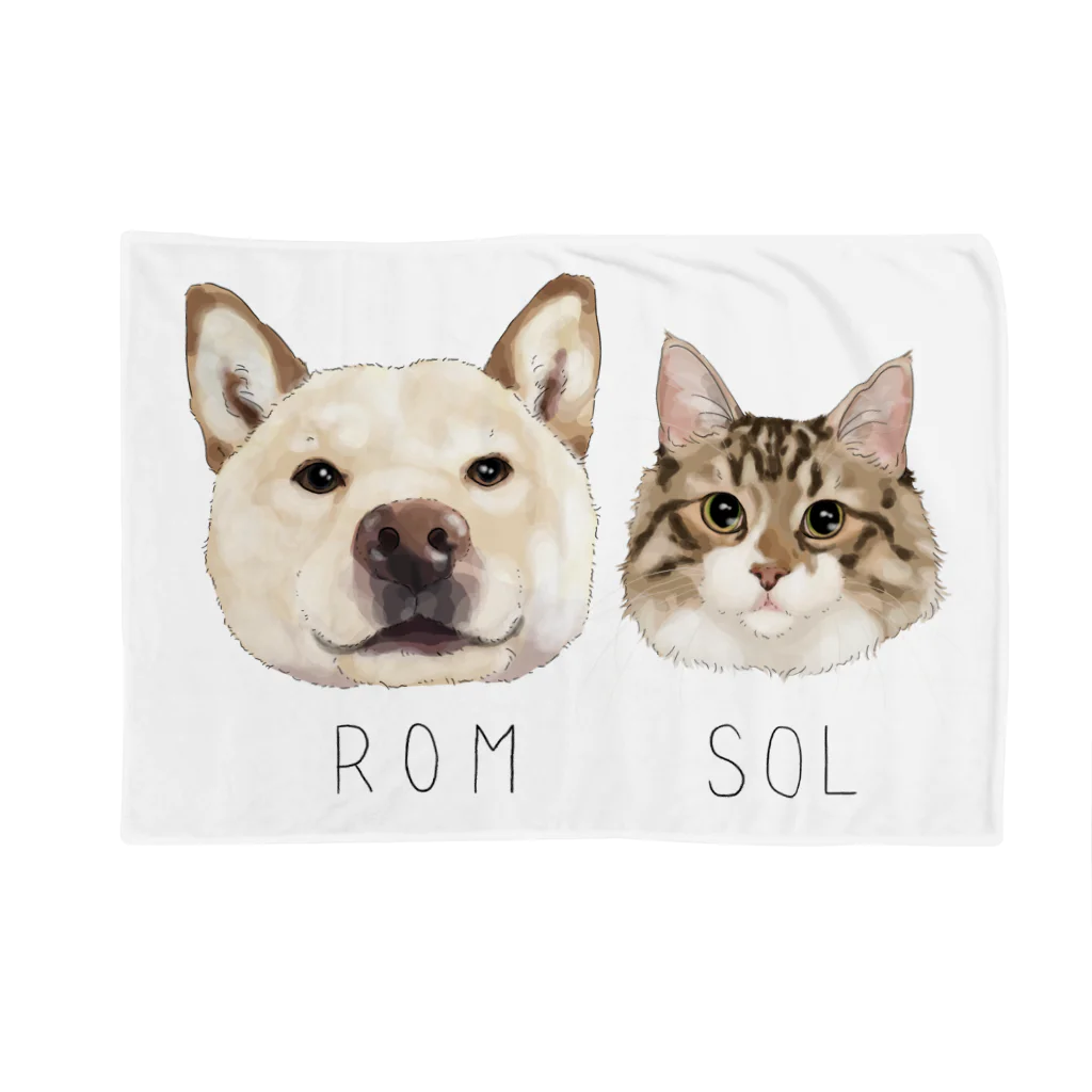 みきぞーん｜保護猫 ミッキー画伯と肉球とおともだちのrom & sol Blanket