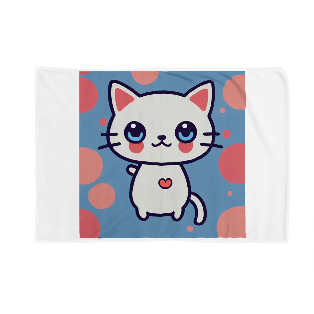 A31eの狛猫のミケ「はーとびーと」 Blanket