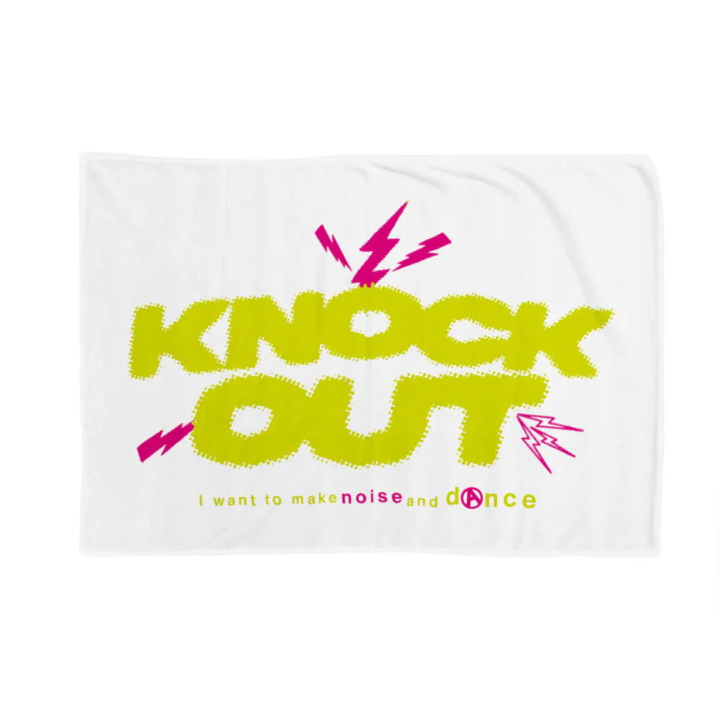 KNOCKOUTJROCKのKNOCK OUT NEW LOGO ブランケット