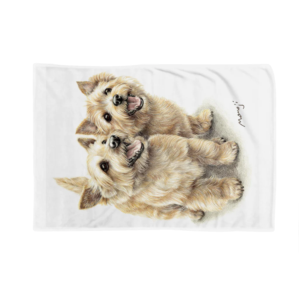 Momojiの犬画のノーリッチテリア7 Blanket