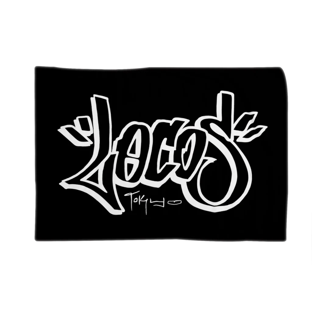 Y's Ink Works Official Shop at suzuriのLocos Tokyo  Logo(White) ブランケット