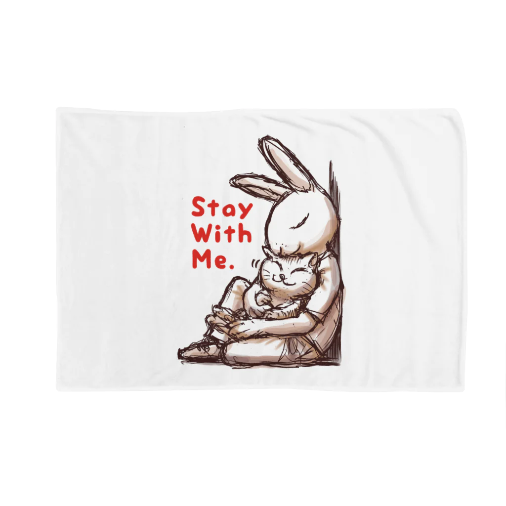 BeachBunnyのうさぎとねこ　Stay With Me Blanket