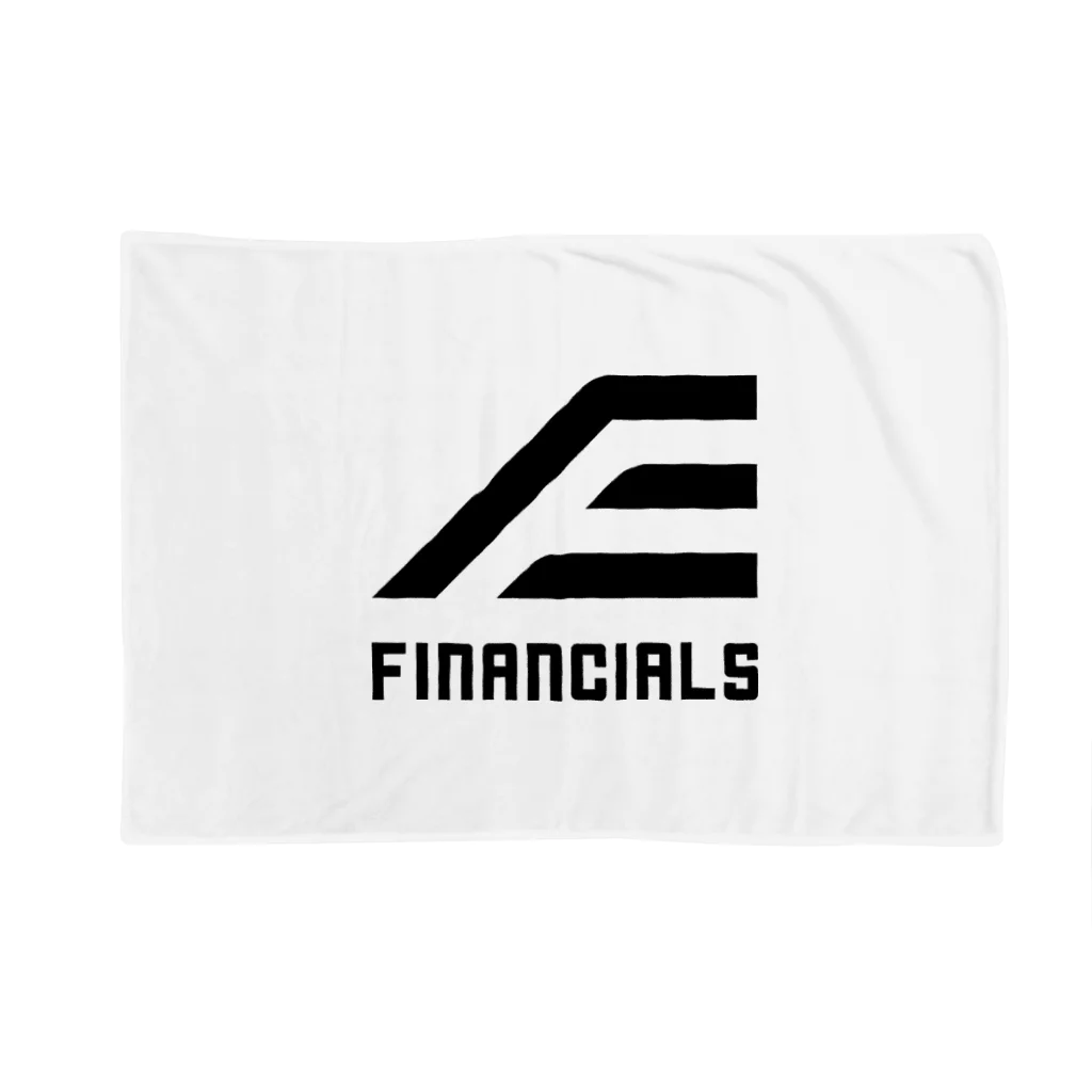 ファイナンシャルズのFINANCIALS黒ロゴスクエア Blanket