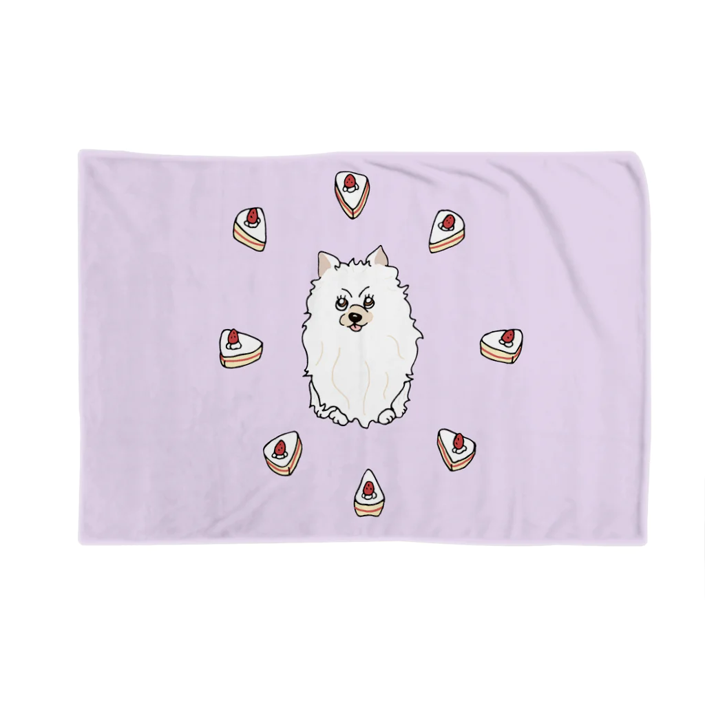 Hinanochin.shopの a pomeranian / shortcake ブランケット