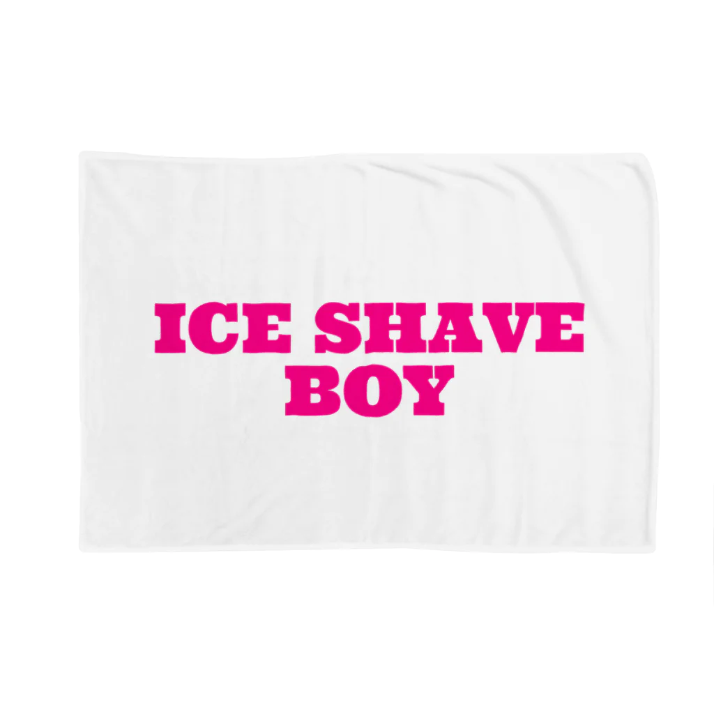 ICE SHAVE BOYのpink logo ブランケット