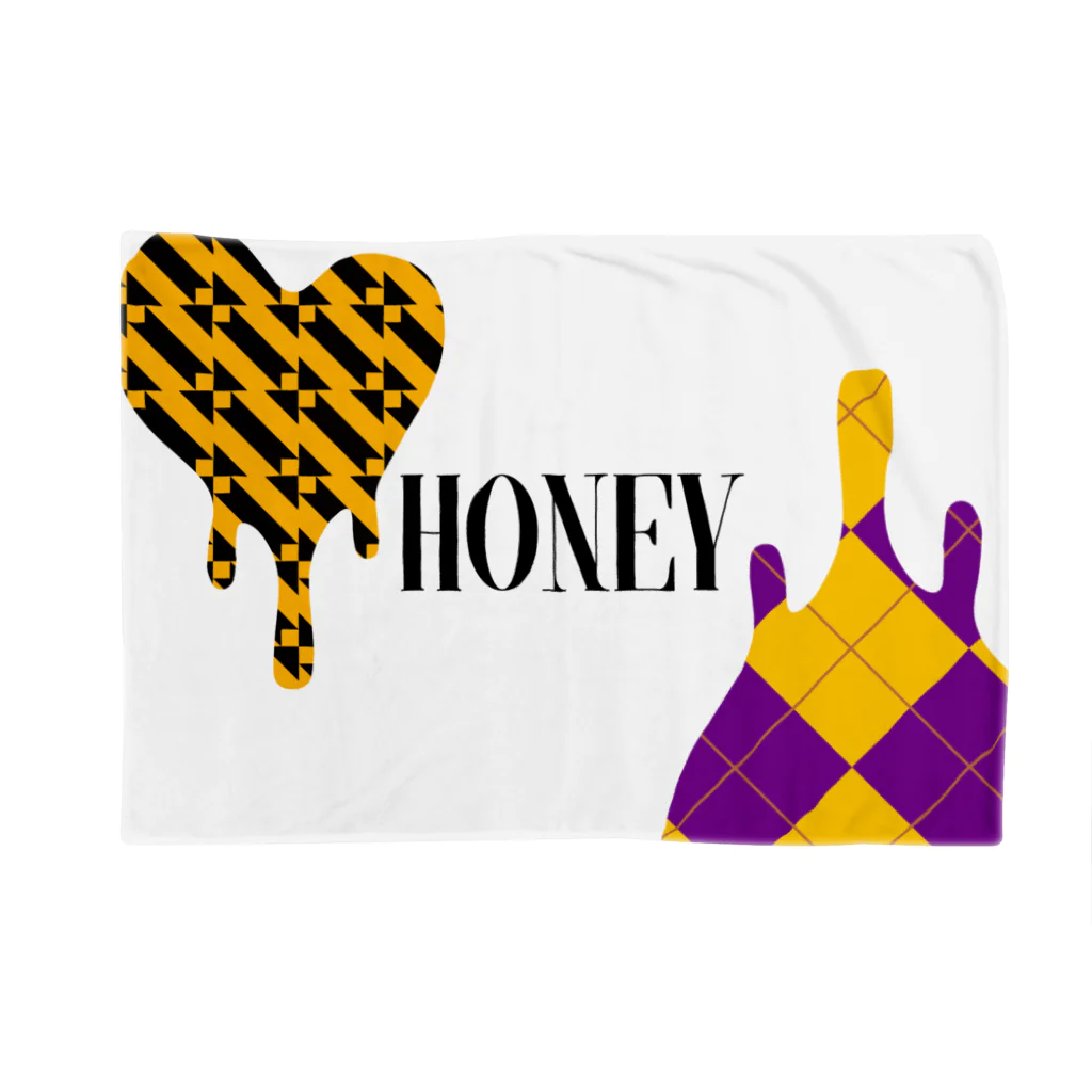 Pop MusicのHoney / Yellowpurple ブランケット