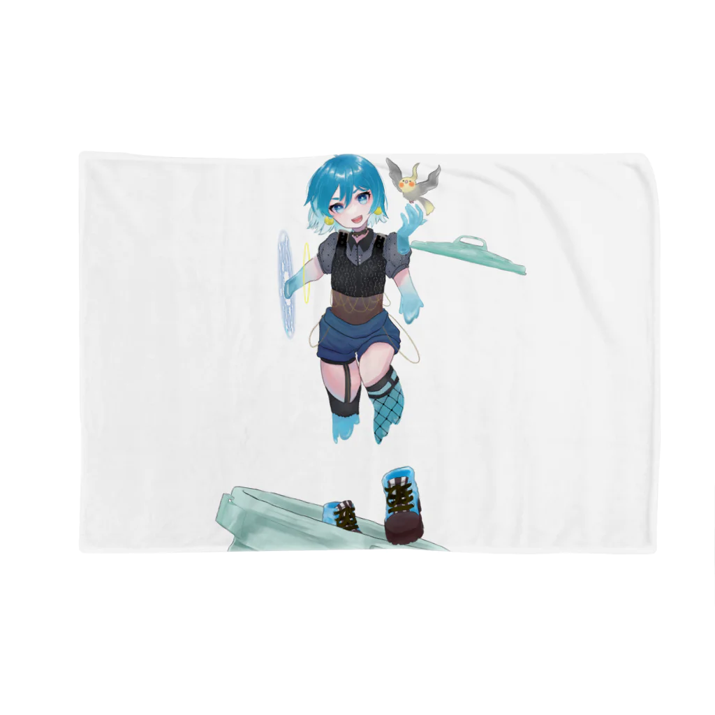 スライムバケツ店の有馬千草ママ冷音ちゃん（右手異空間B） Blanket