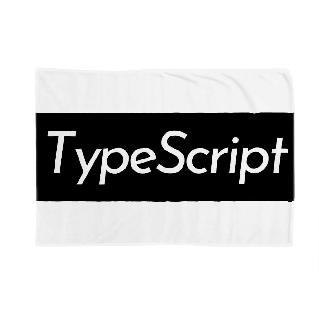 engineer-styleのTypeScript ボックスロゴ (黒) ブランケット