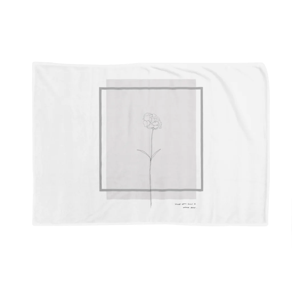 rilybiiの Graypink Carnation . Blanket