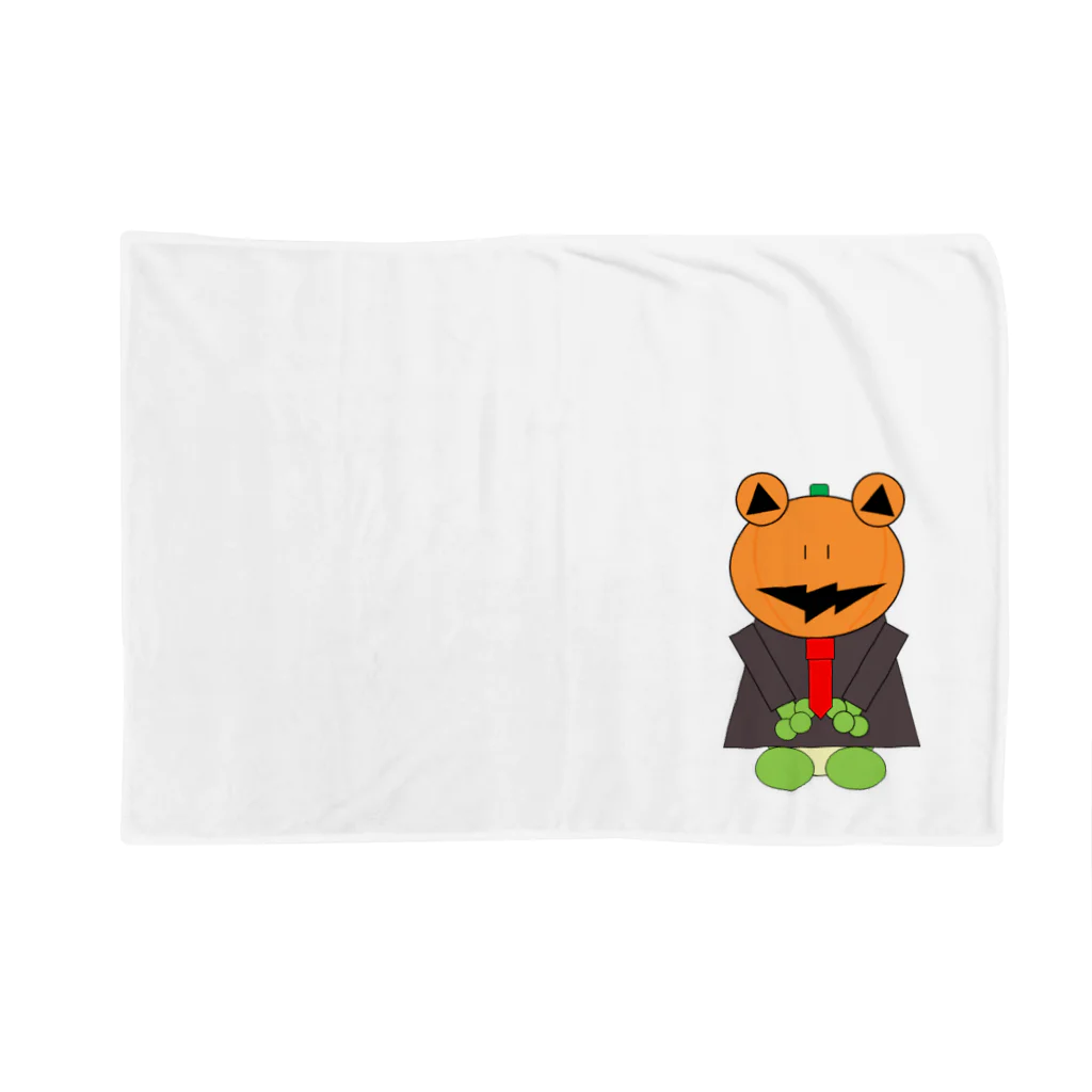 🐸かえるさんと仲間たち🐸のハロウィン　パンプキンパパ  Blanket