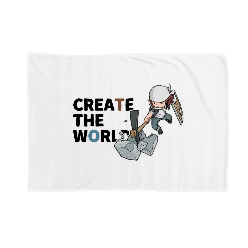 mocchi’s workshopのCREATE THE WORLD ブランケット