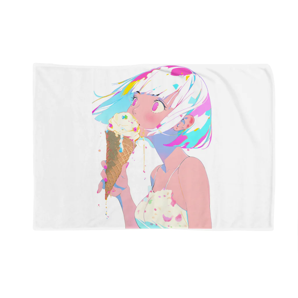 ヤバいTシャツ屋しゃんの暑い夏はアイスだ006 Blanket