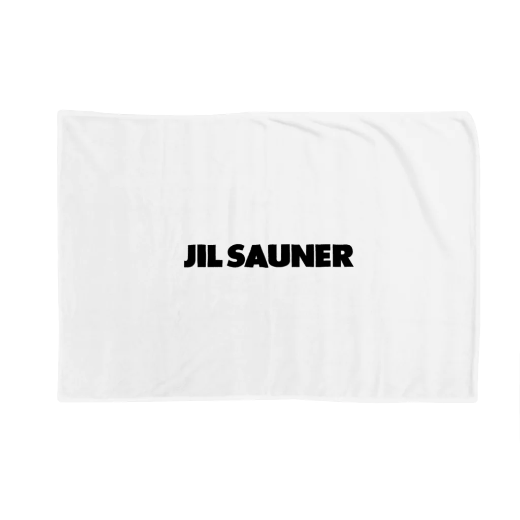 FUNNY JOKESのJIL SAUNER-ジルサウナー-胸面配置 黒ロゴ Blanket