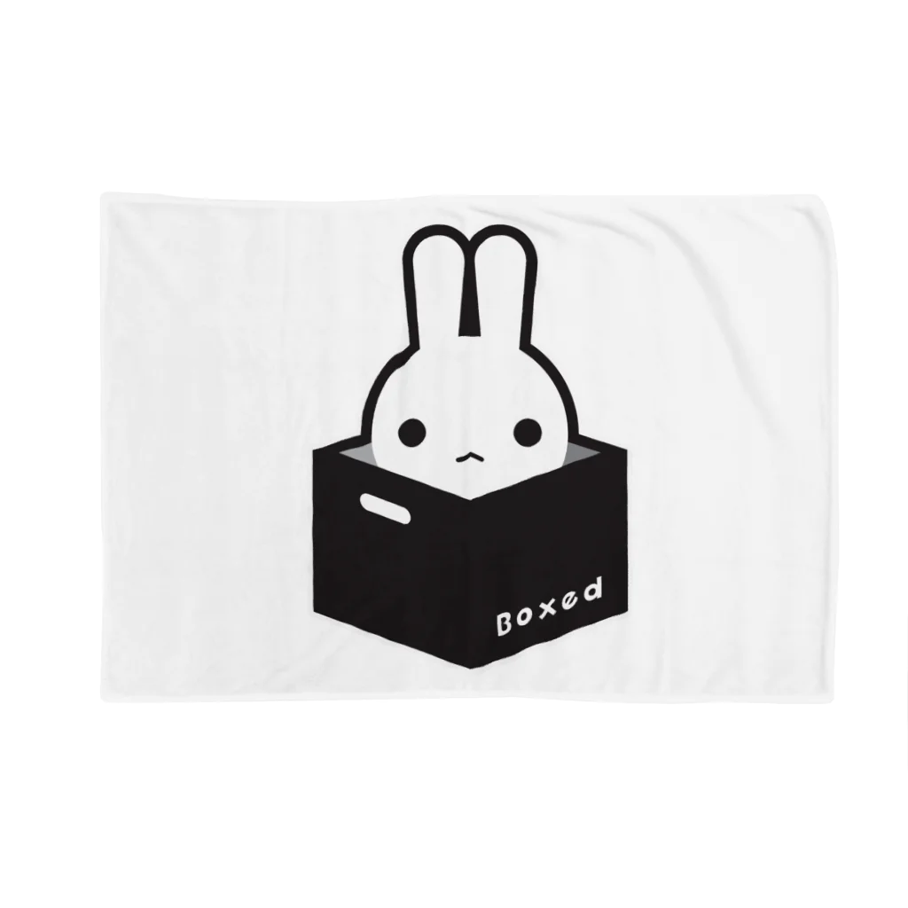 ツギハギ ニクの【Boxed * Rabbit】白Ver ブランケット