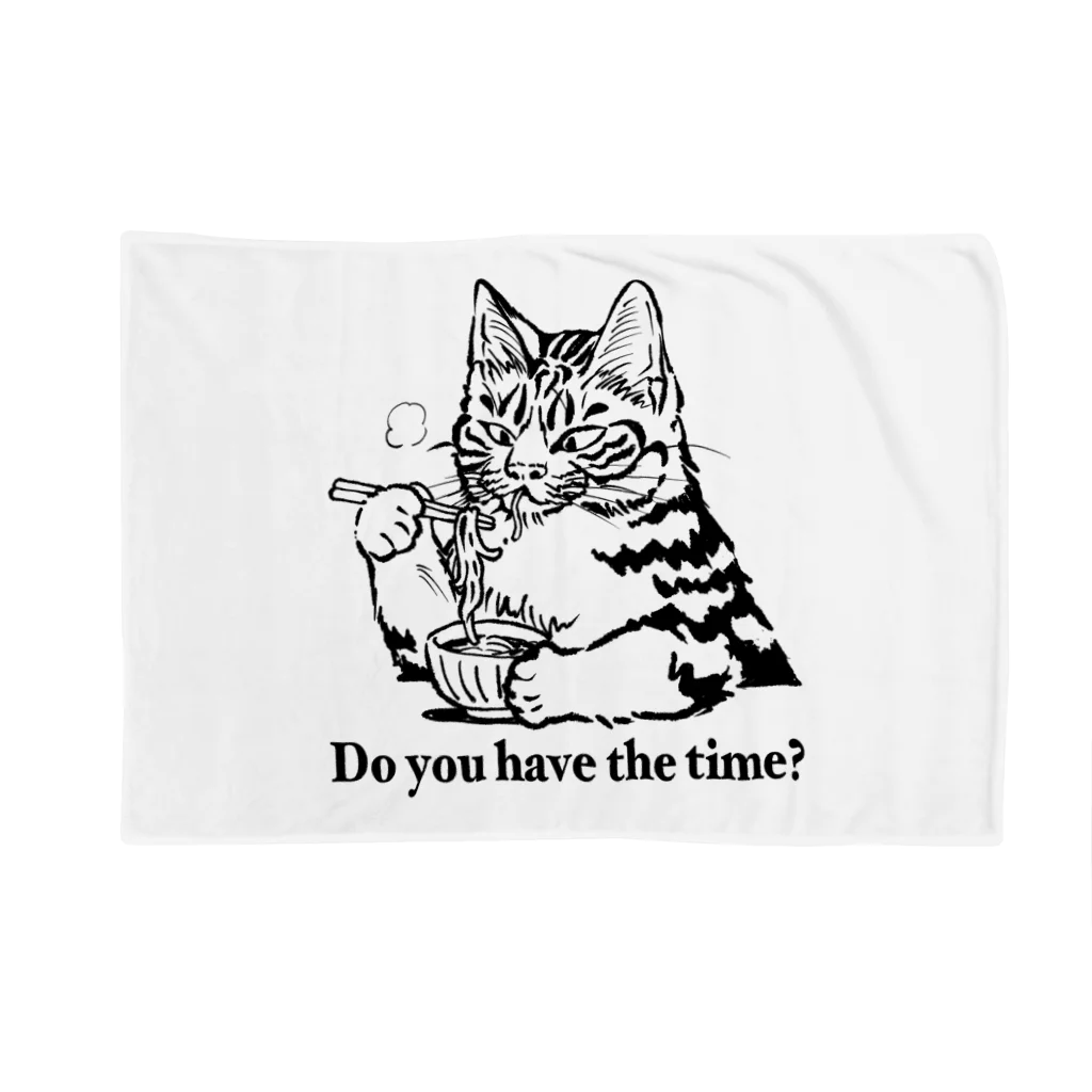 でんや　SUZURI店の時そば猫 Blanket