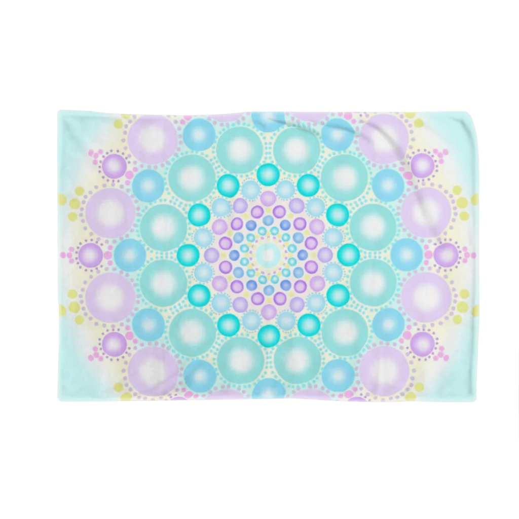 mandala lovers healing shopのpastel  dot mandala ブランケット