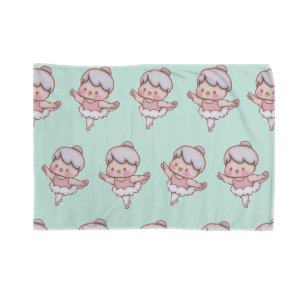 BabyBallerina🩰ONLINESHOPのベビーバレリーナ　アラベスクグリーン Blanket