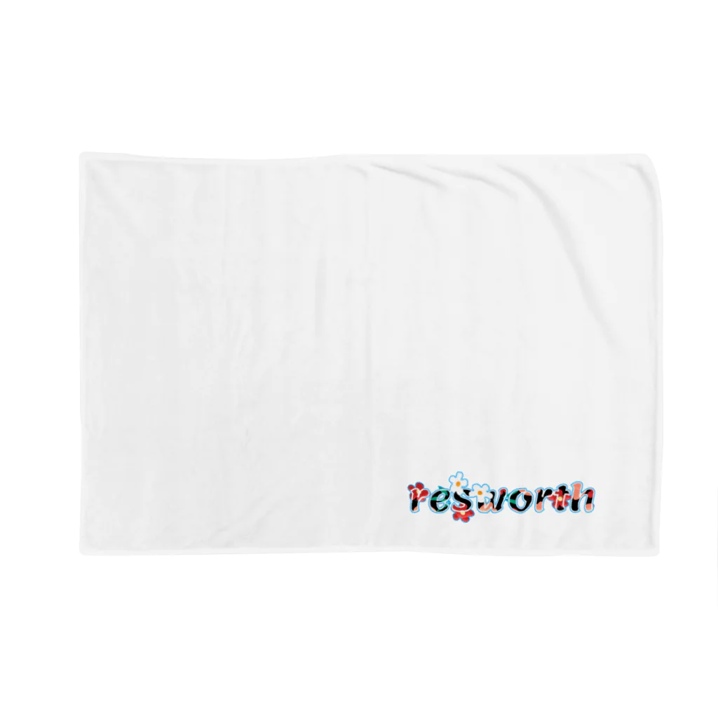 resworthのresworth LOGO ボタニカル柄 Blanket