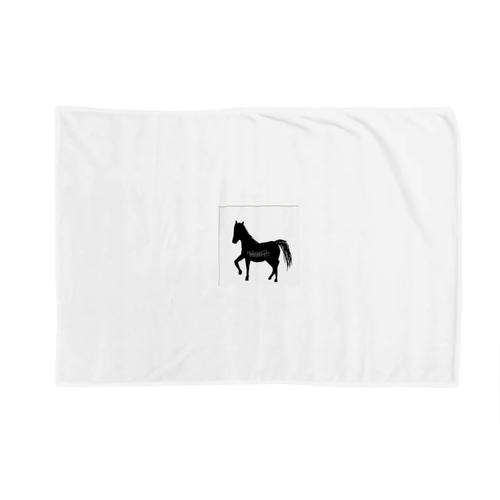 みんなのみすたーさんの silhouette horse Blanket