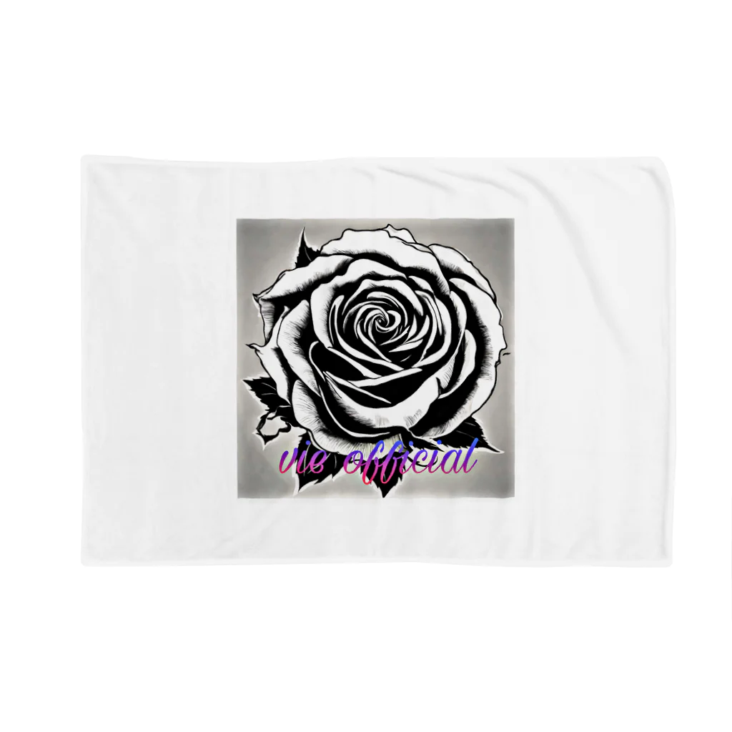 vieのBLACK_rose Blanket