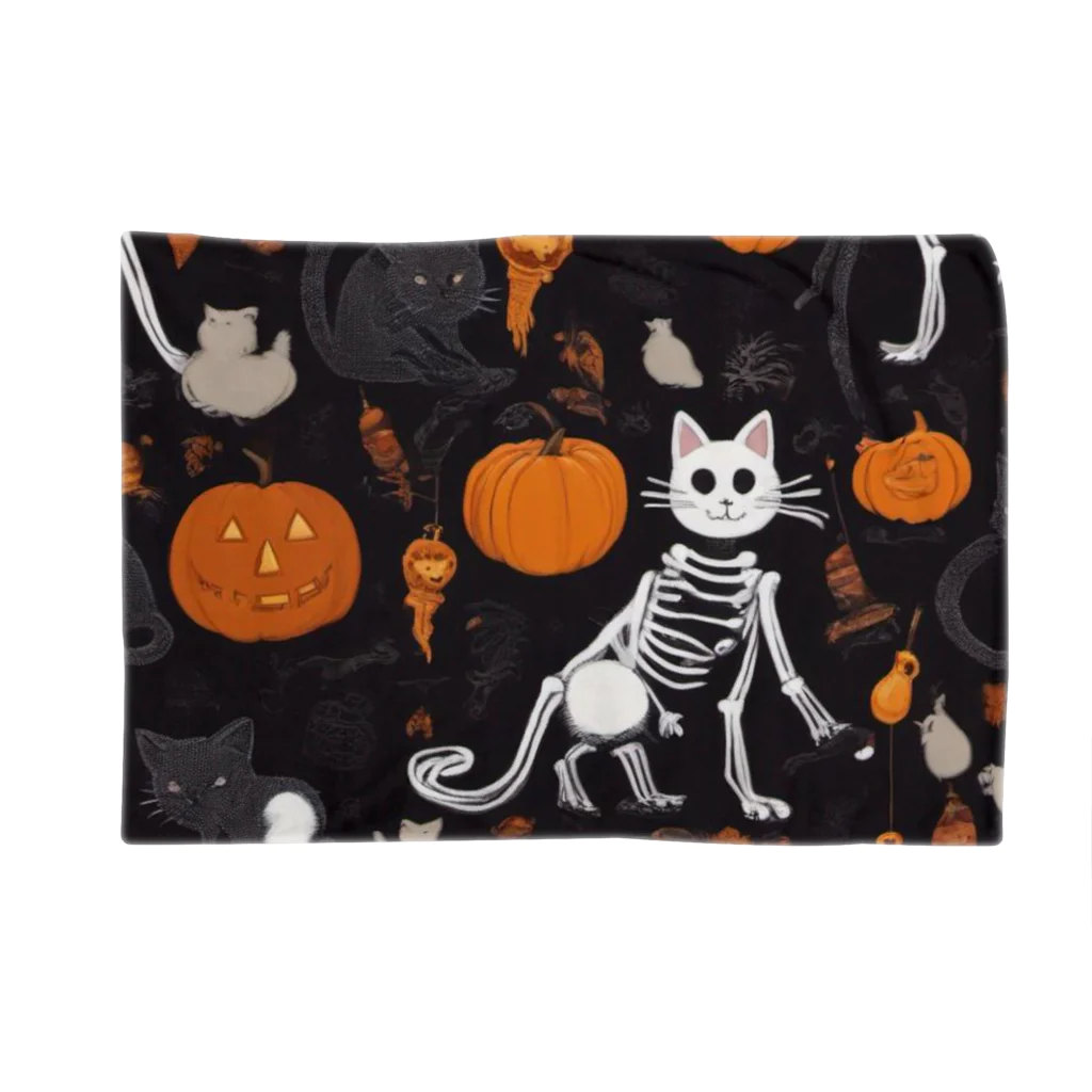 ToToMoの【ハロウィン】スケルトンキャット Blanket