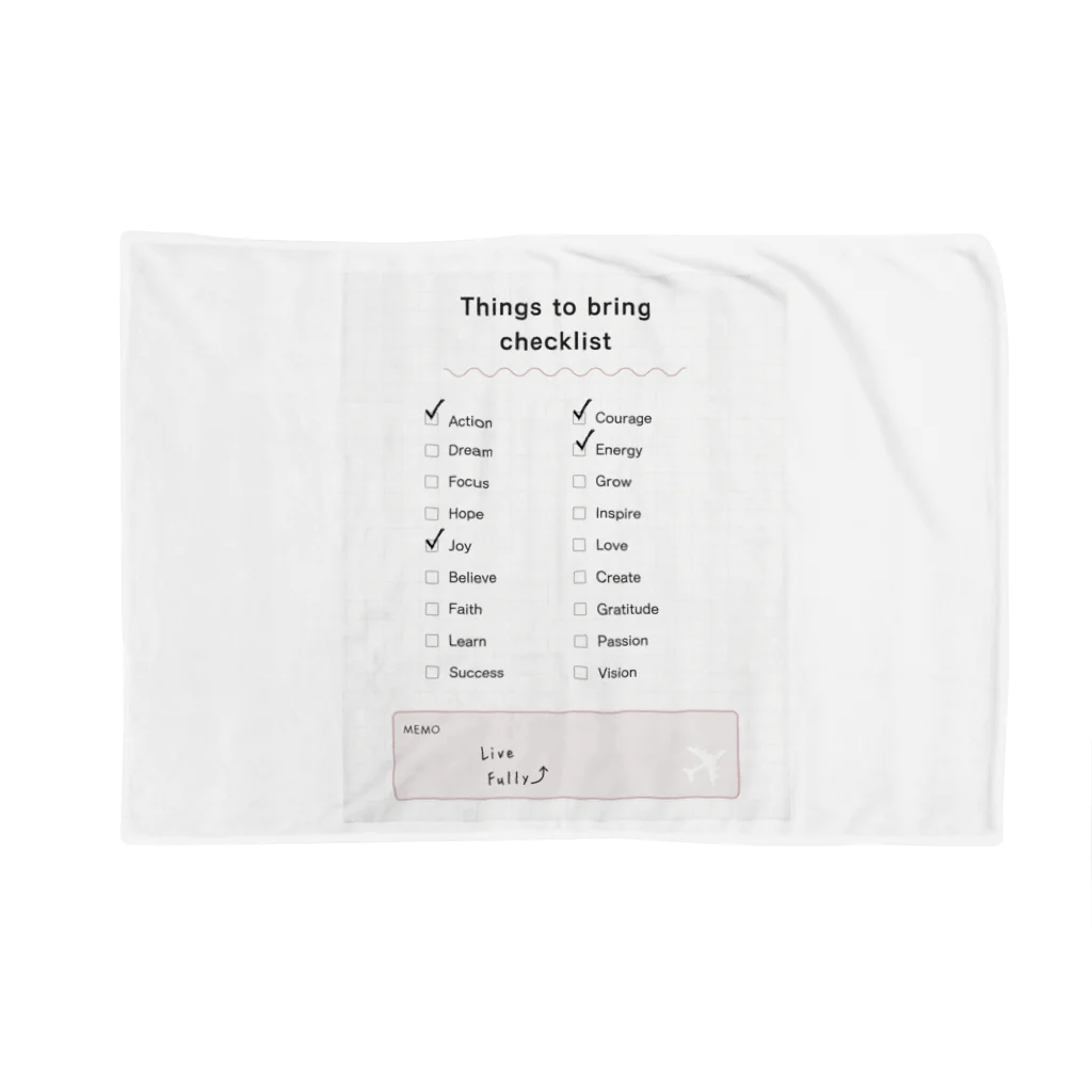 Live_Fullyのモチベーションチェックリスト　motivation checklist Blanket