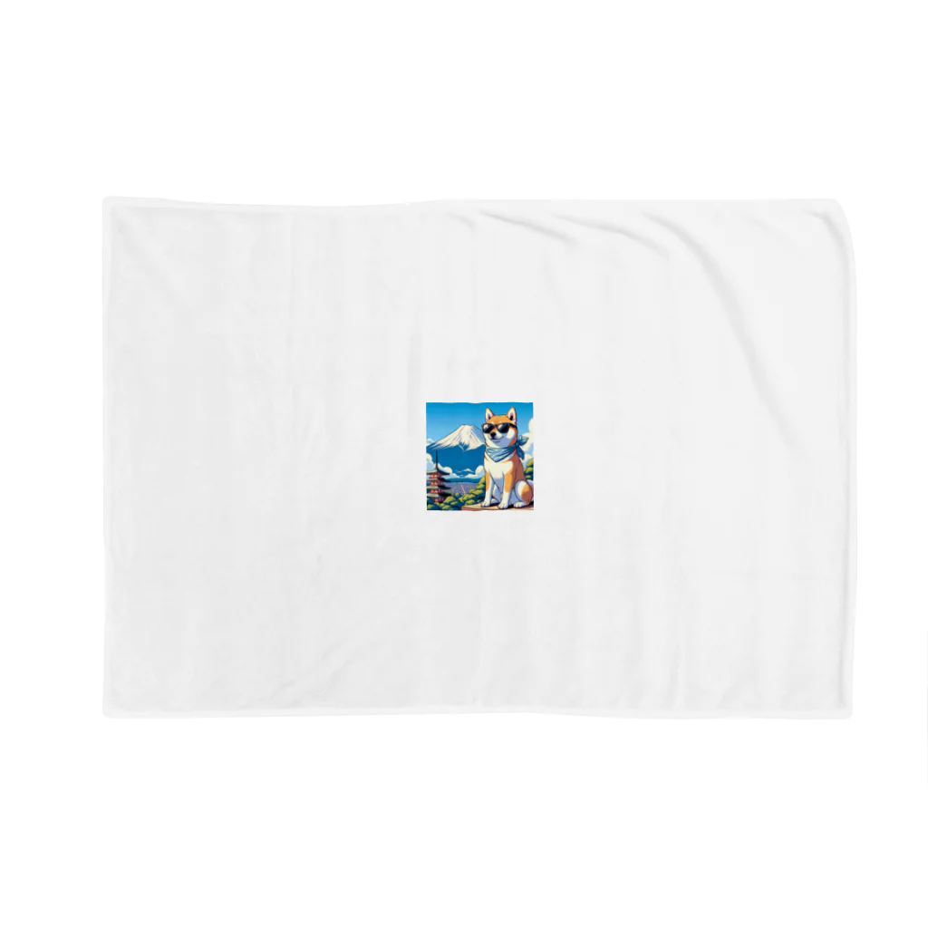 ピヨっこのサングラス犬　【銀次郎】 Blanket
