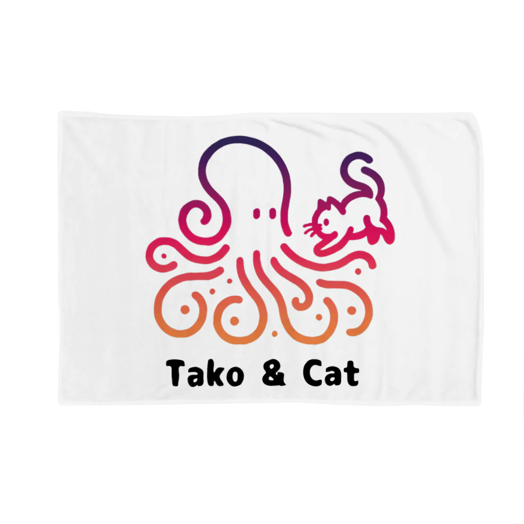 bravoadのタコ & 猫 Blanket