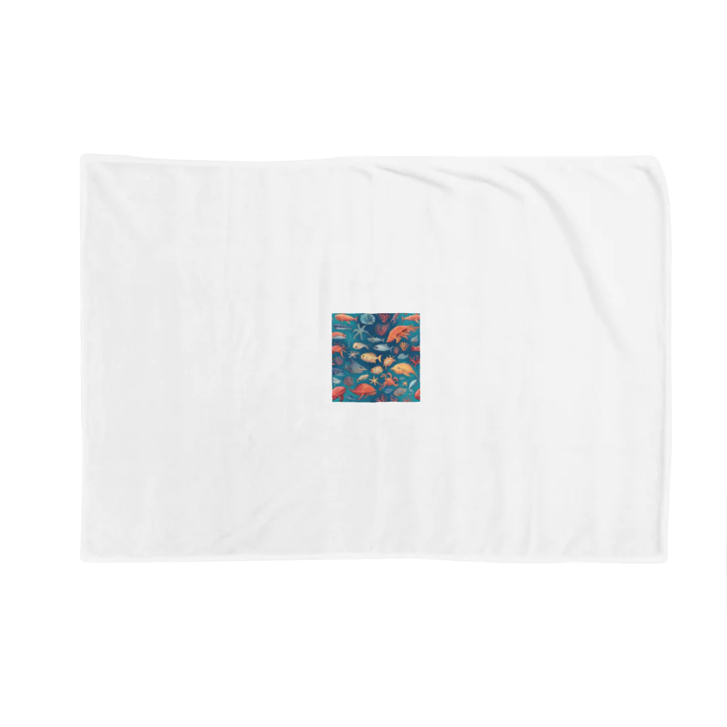 tmdayoの海洋生物 Blanket