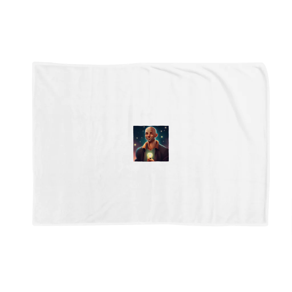 kuchibueyaのかわいいおハゲのおじさんイラストグッズ Blanket