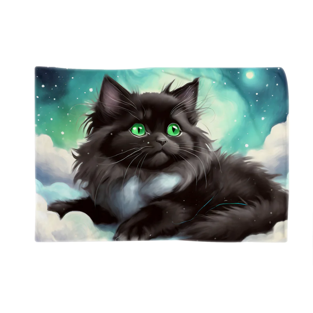 yoiyononakaの雲の上の黒猫02 Blanket