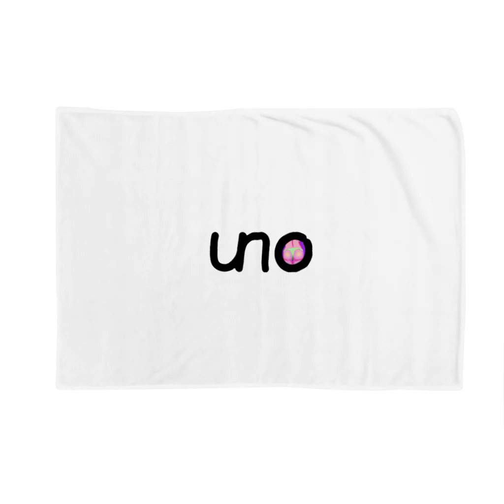 unoのUNOロゴ×ドットビキニヒップ Blanket