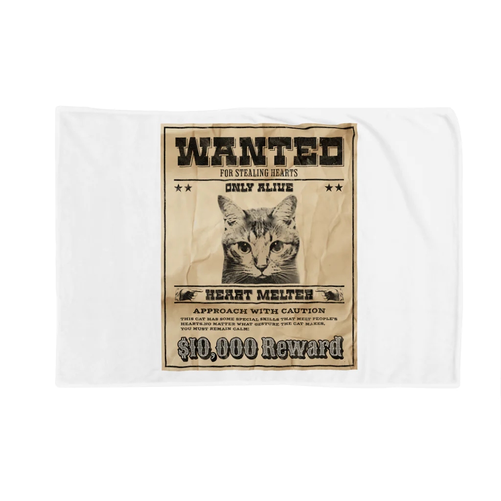 野良猫は星空の夢を見るのWANTED ハート泥棒（舌をだす猫） Blanket