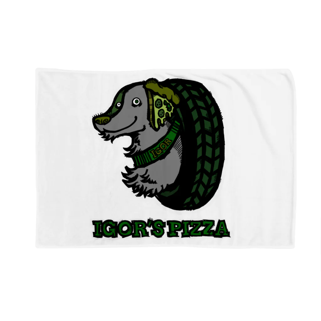 IGOR’S PIZZAのIGOR‘S PIZZA ロゴ Blanket