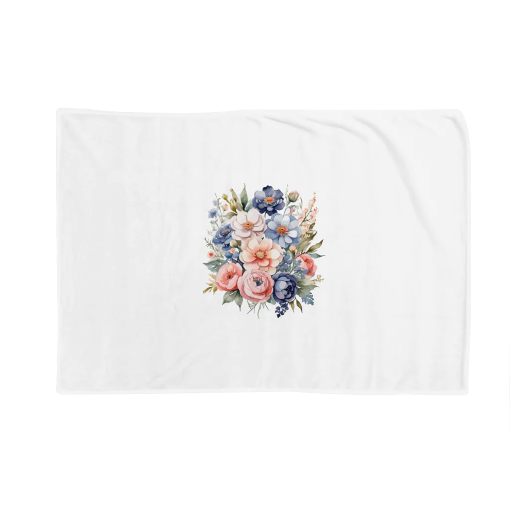 ファンシーTシャツ屋のパステルカラーの花束 Blanket