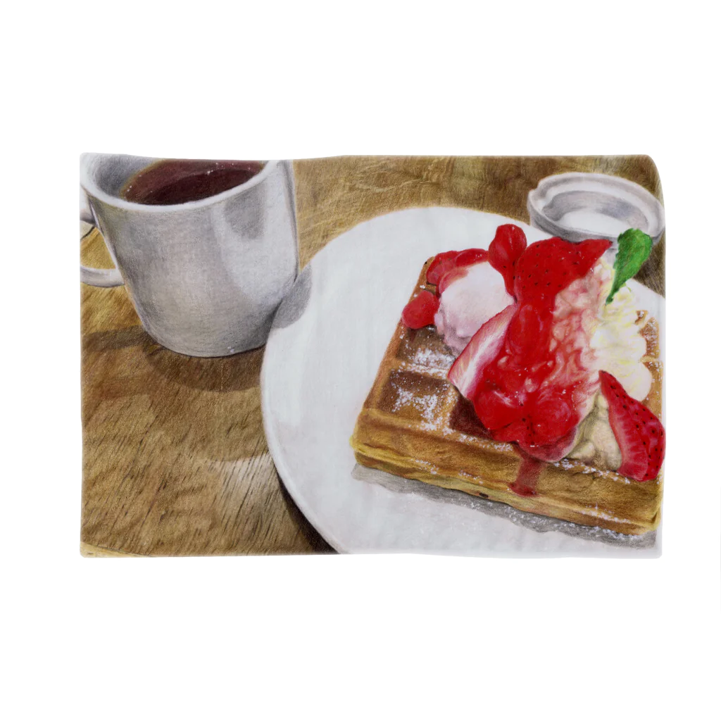 Mutsumi T shopのStrawberry waffle  ブランケット