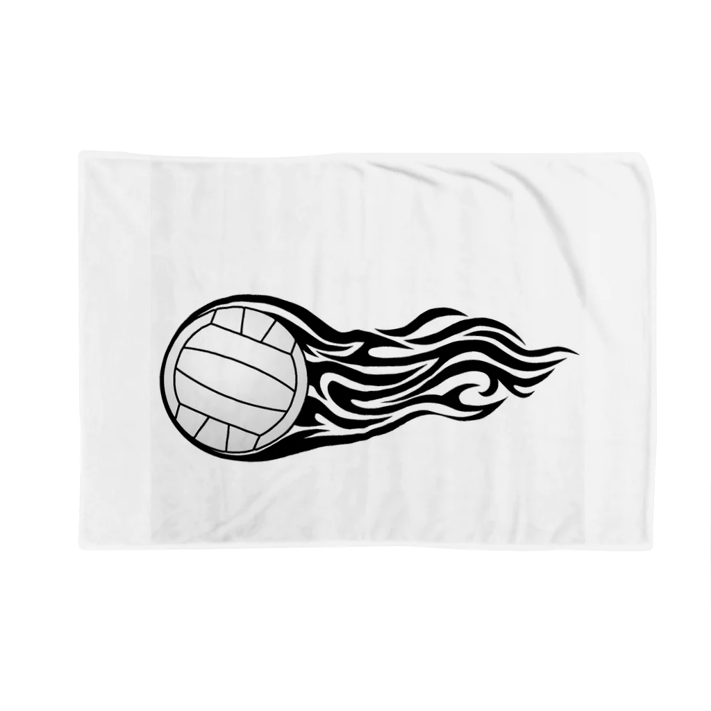 【volleyball online】の火を纏ったバレーボールの瞬間 Blanket