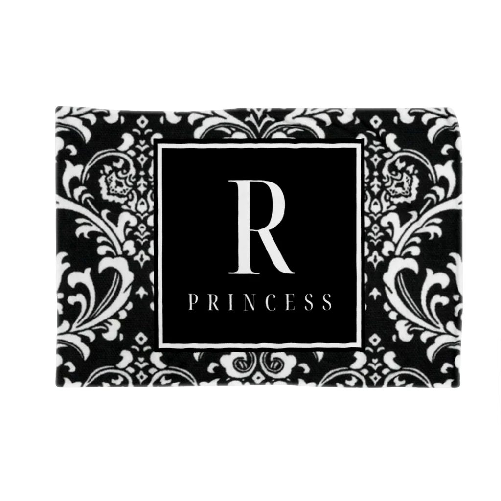 ROYAL Princessのダマスク柄シリーズ（ブラック） ブランケット