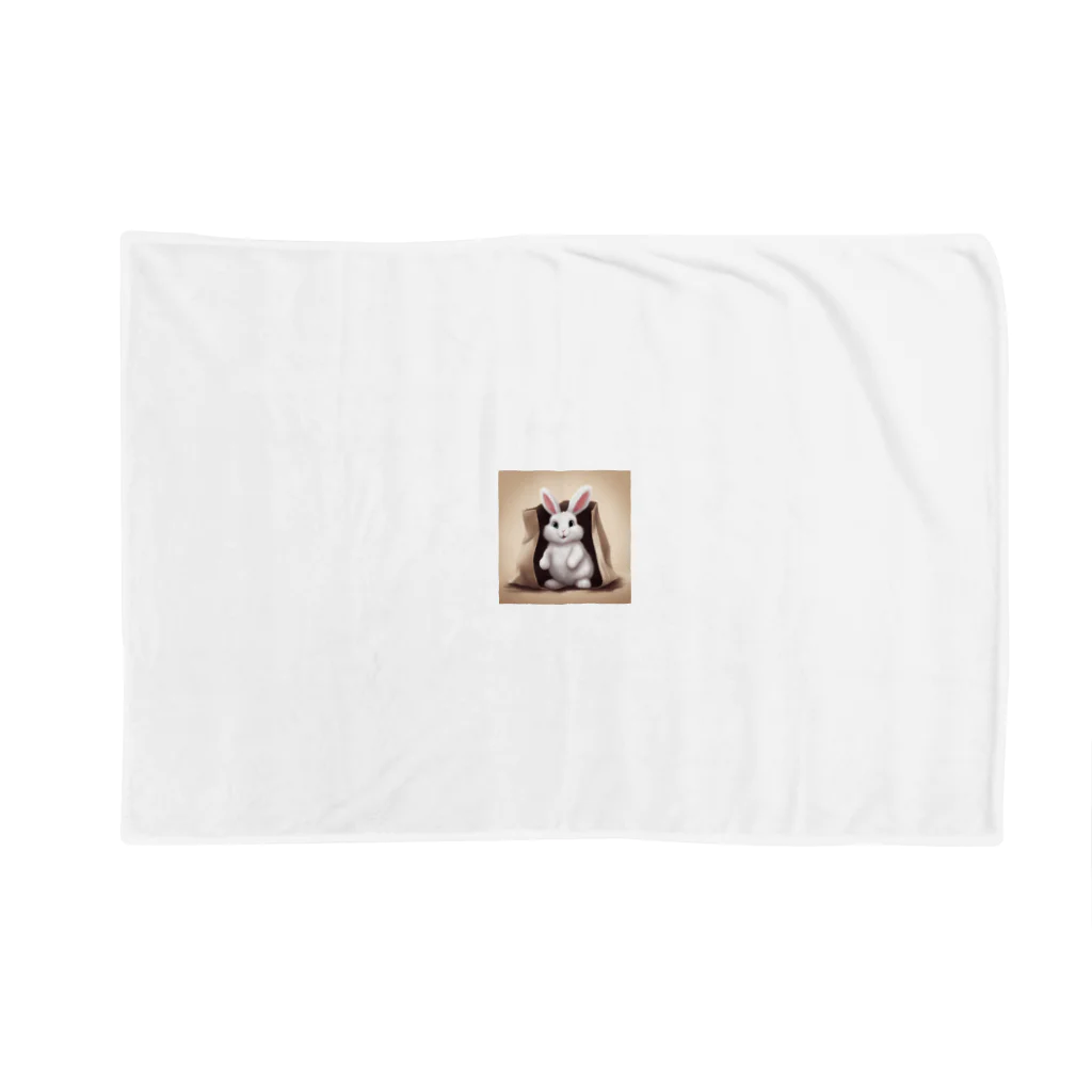 Mioキャンバスの夢工房　 の可愛らしさ100％の袋入りフサフサうさぎ！ Blanket