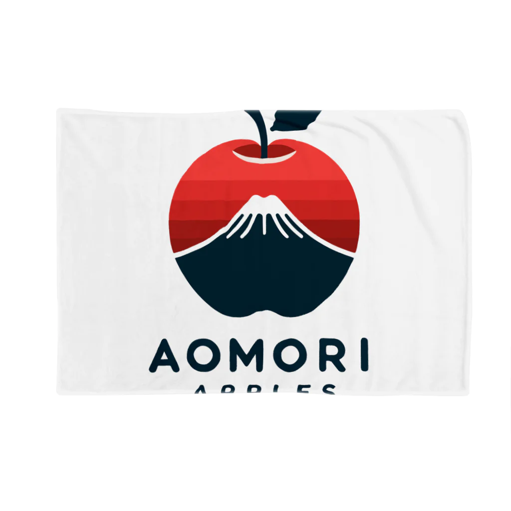 KUMACHOPのあおもりりんごと岩木山 Blanket