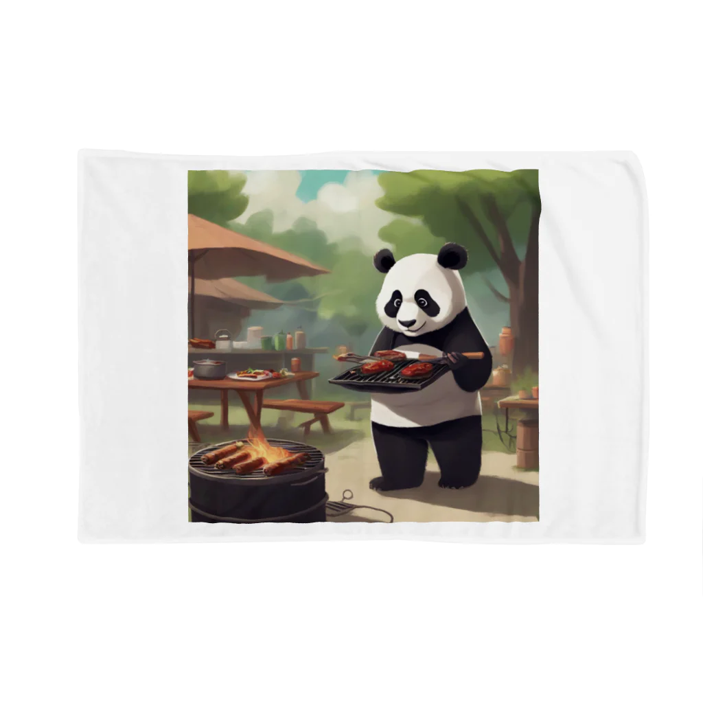 ycm02111968の「食欲をそそるパンダが食事を運びます！」 Blanket