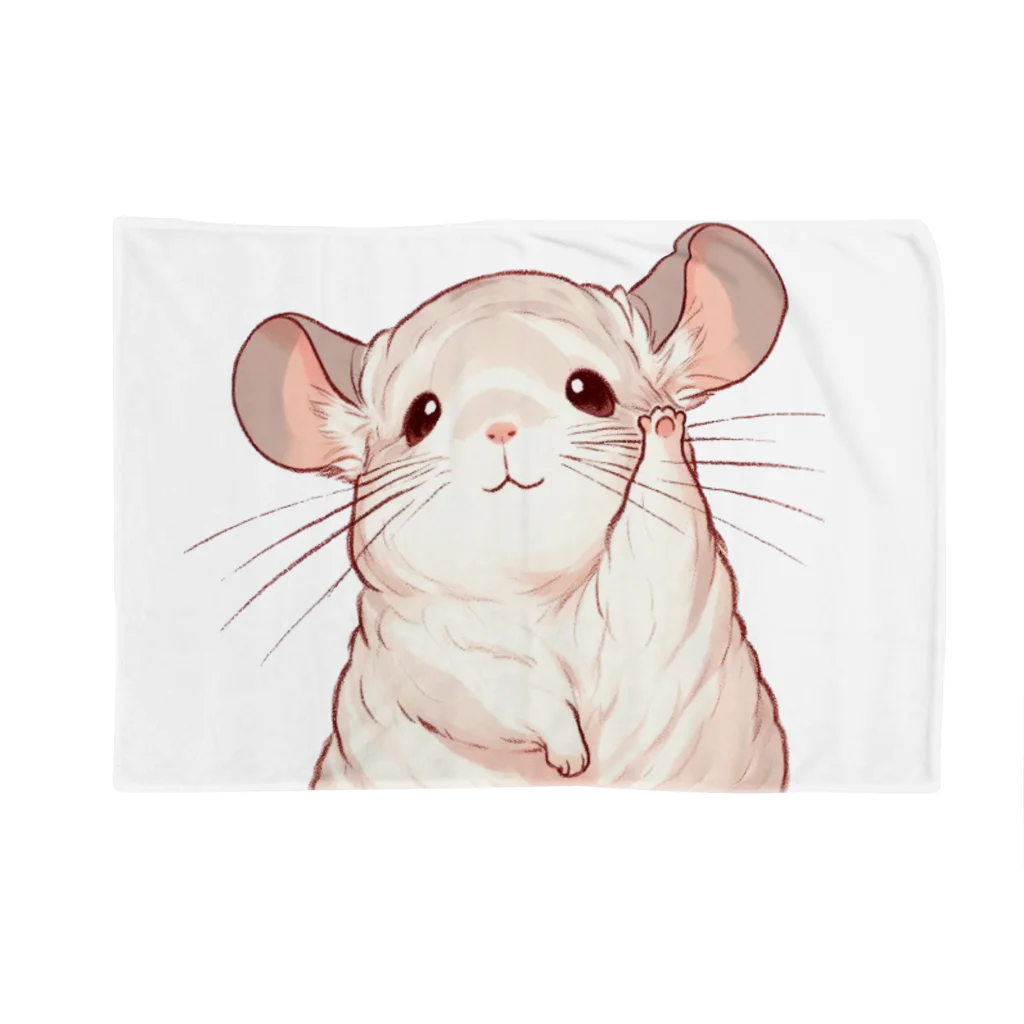 もふっとチンチラ🐭のおてあげチンチラ Blanket