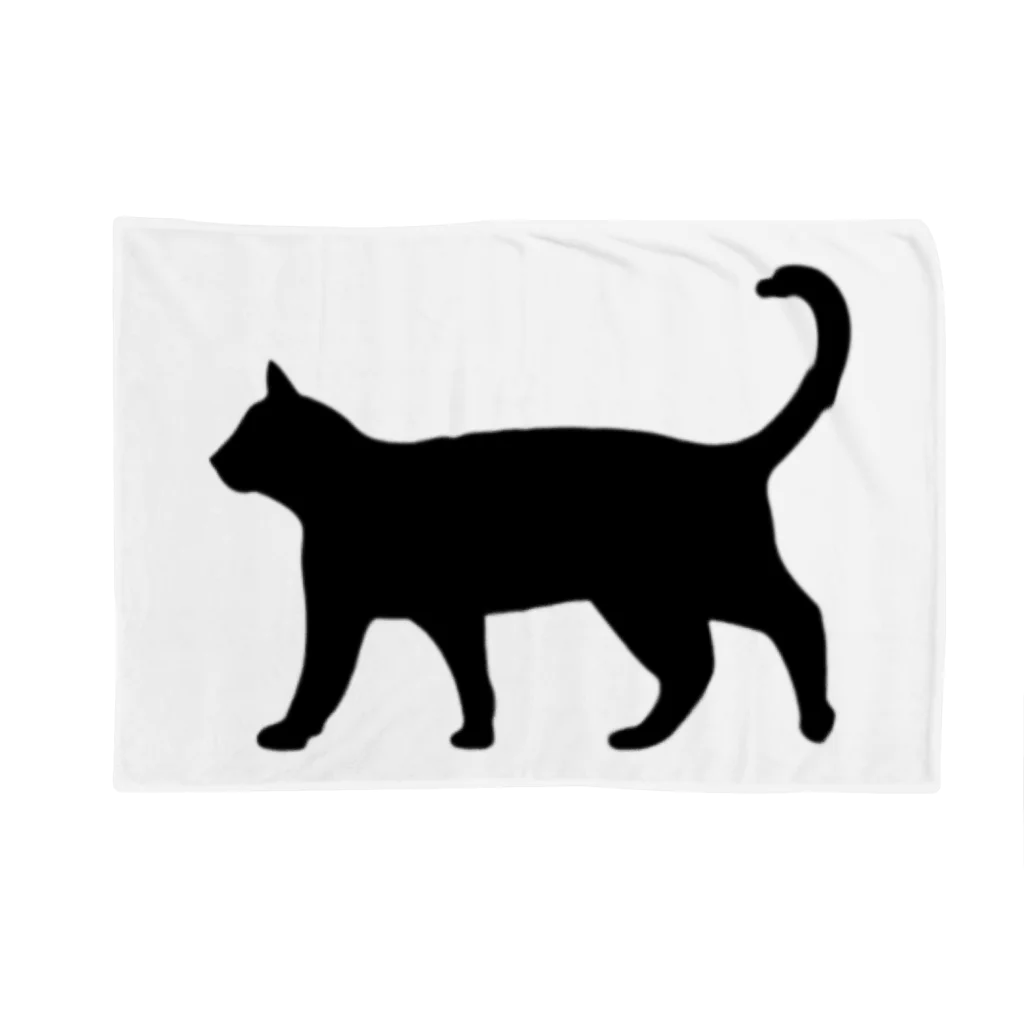 Teatime ティータイムの黒猫は見ていた　ねこ Blanket