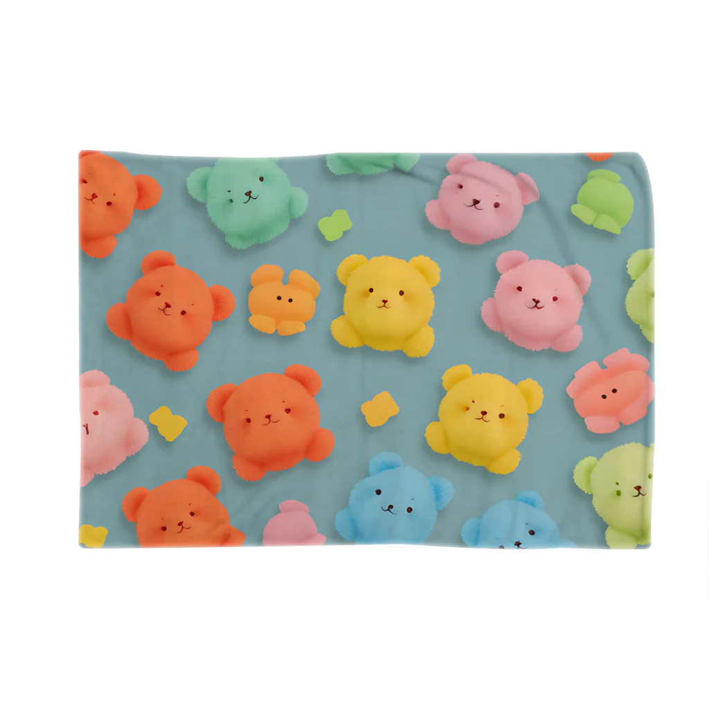 ®️engelionのカラフルなクマ共🐻 Blanket