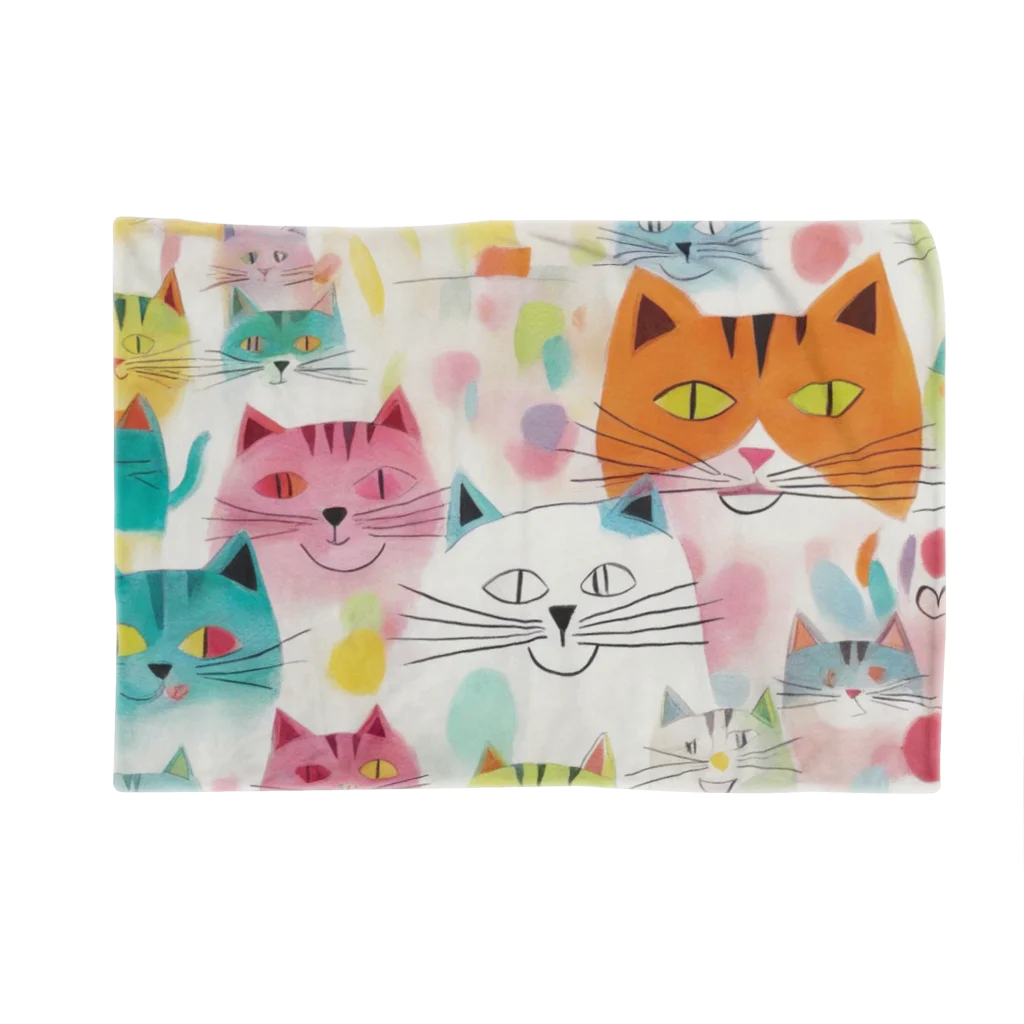 F2 Cat Design Shopのbeloved cats 002 ブランケット