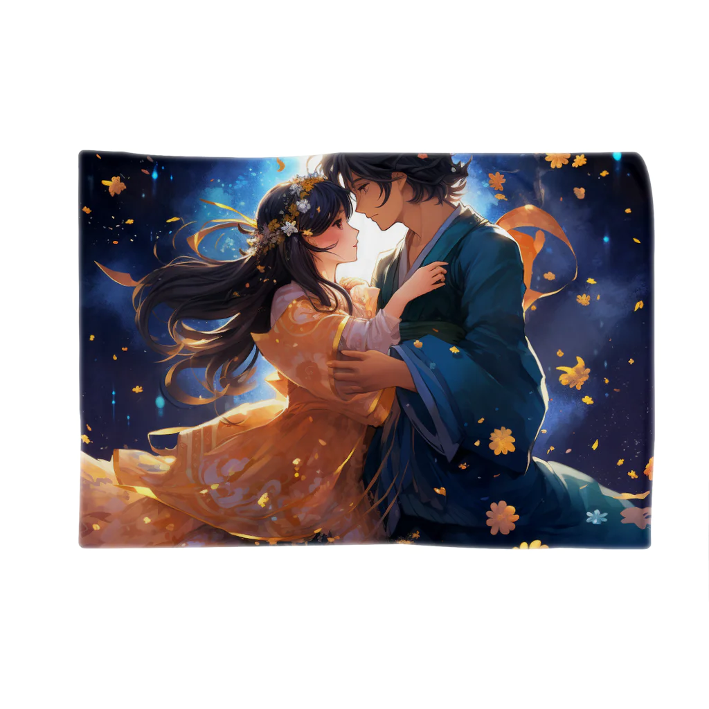 AQUAMETAVERSEの七夕の夜彦星と織り姫　なでしこ1478 Blanket